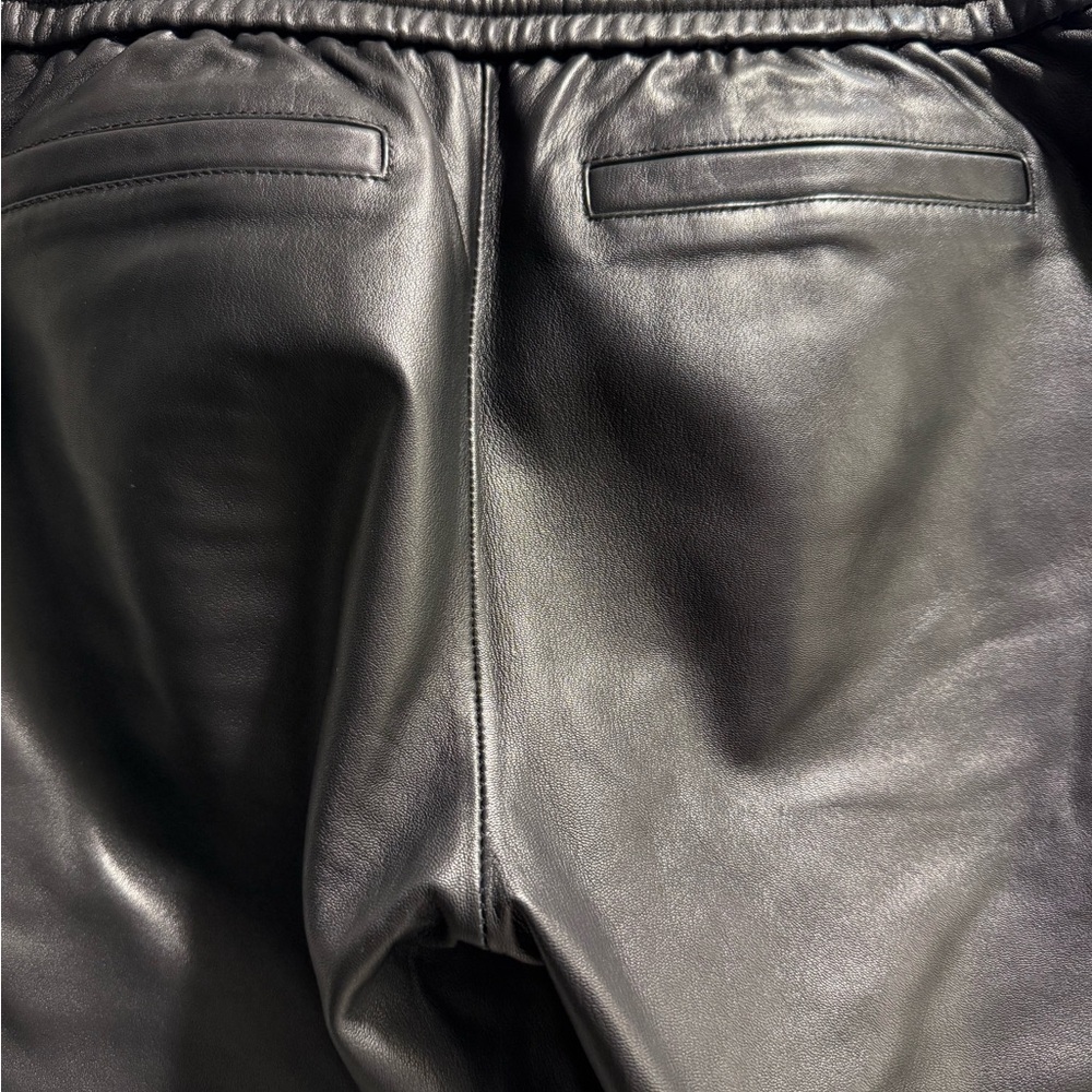 Pam and Geller new black leather joggers xs - Picture 5 of 11